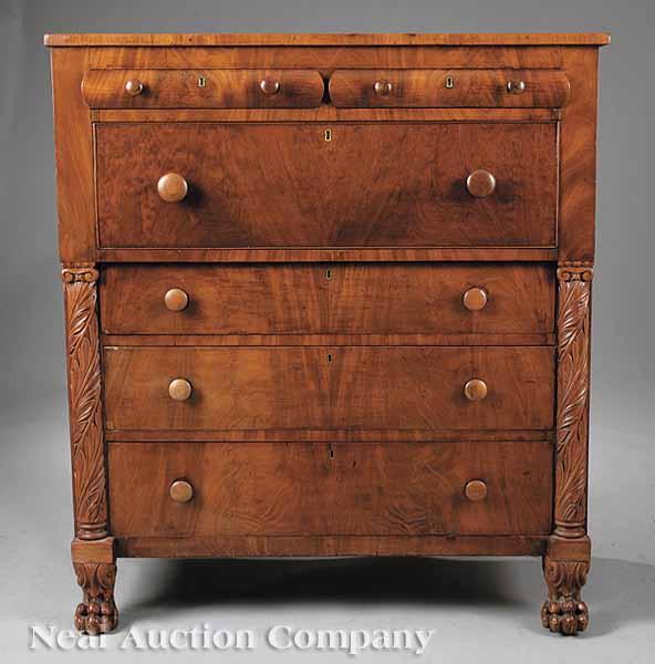 Appraisal: An American Mahogany Jackson Press mid- th c rectangular top