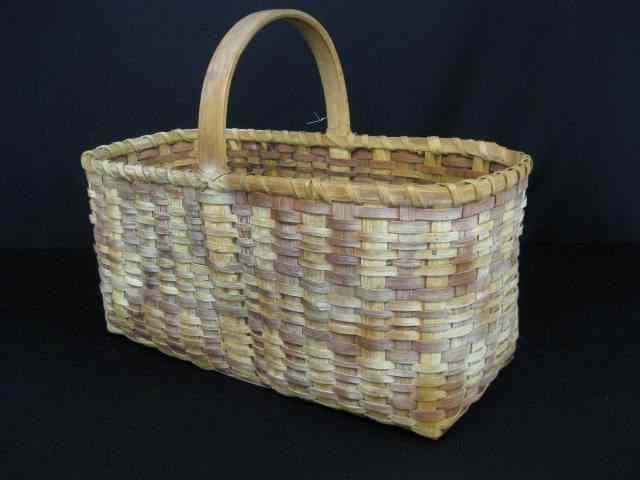 Appraisal: Cherokee Indian Gathering Basket split oak '' x ''