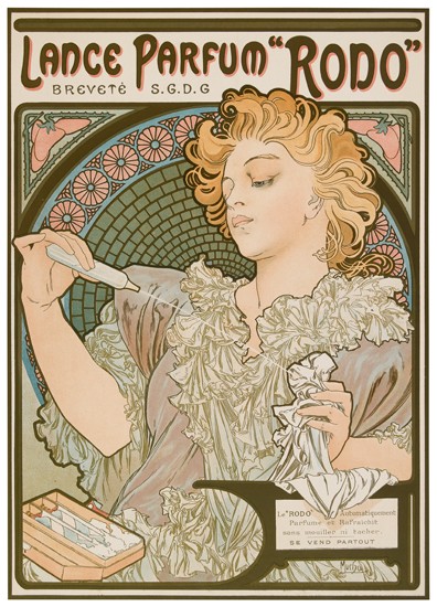 Appraisal: ALPHONSE MUCHA - LANCE PARFUM RODO x inches x cm