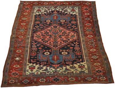 Appraisal: A Caucasian Carpet Approx '- x '- Low wool pile