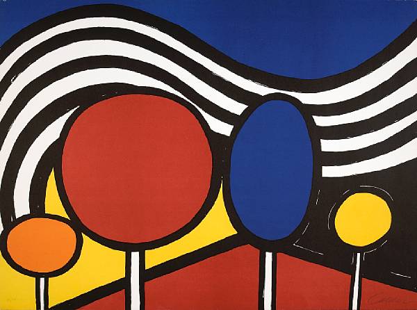 Appraisal: Alexander Calder American - Lollipops Lithograph in colors on wove