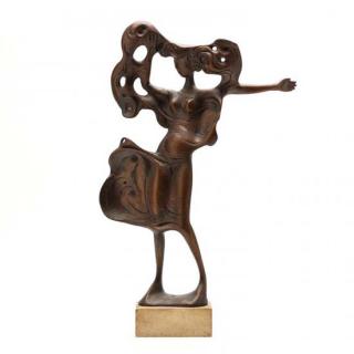 Appraisal: Milton Elting Hebald cast and patinated bronze of a young