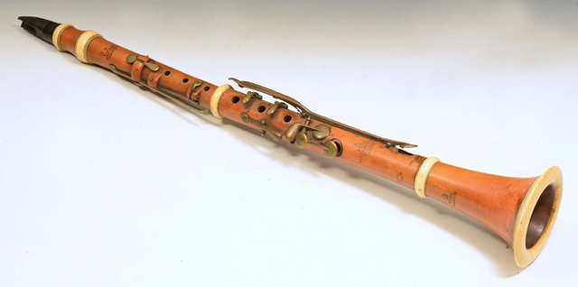 Appraisal: AN CLARINET stamped Pask London and Hoe Liverpool cm long