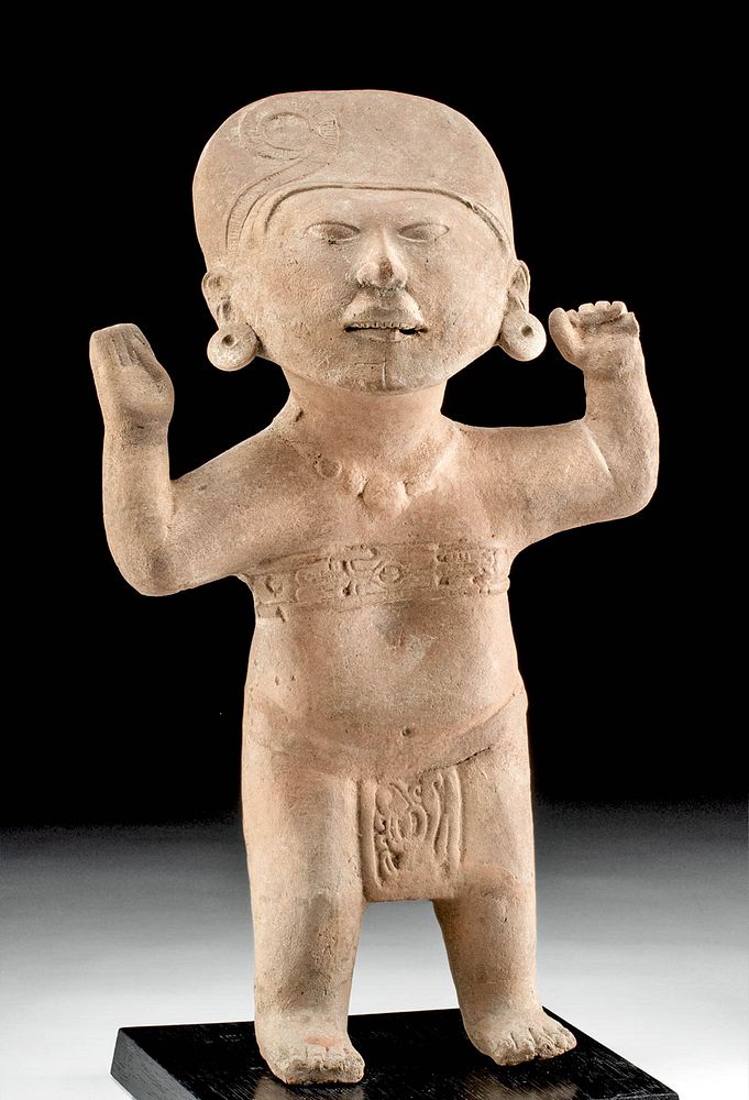 Appraisal: Veracruz Pottery Sonriente Figure - Child Form Pre-Columbian Gulf Coast