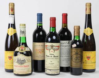 Appraisal: Lot of California and French wine group consisting of a