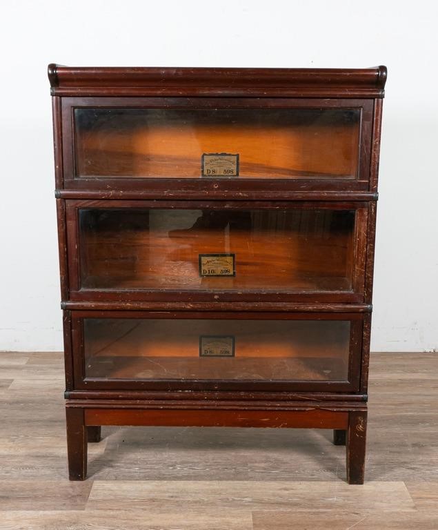 Appraisal: Globe-Wernicke barrister style stack bookcase Cincinnati Ohio early th century