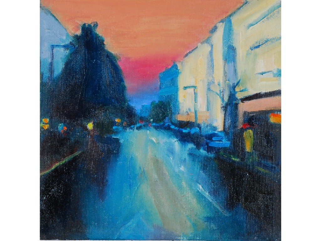 Appraisal: PAUL BASSINGTHWAITE b OIL ON CANVAS LAID ON BOARD Sunset