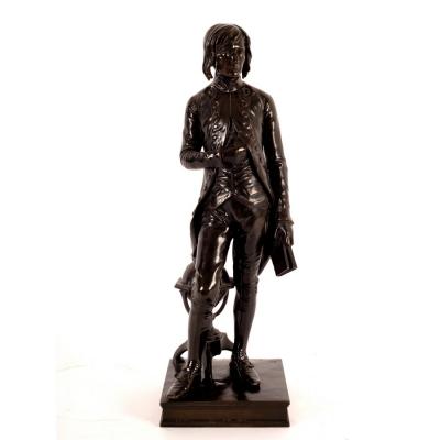 Appraisal: After Louis Rochet bronze figure of Napoleon Susse Fr res