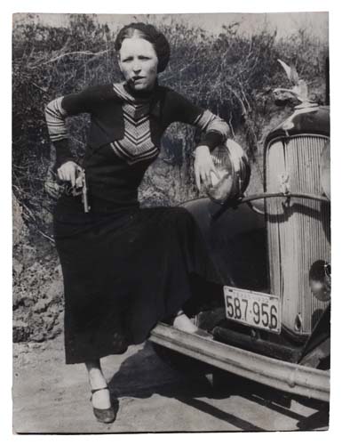 Appraisal: BONNIE AND CIGAR--REALLY A FEMALE BONNIE PARKER Clyde Barrow's partner