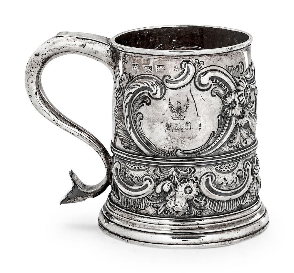 Appraisal: An English Silver Handled Cup Exeter Late th Century with