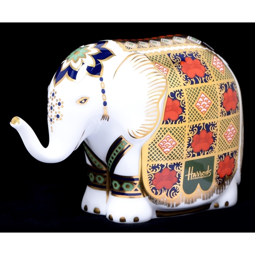 Appraisal: A Royal Crown Derby Imari Small Elephant commissioned by Harrods