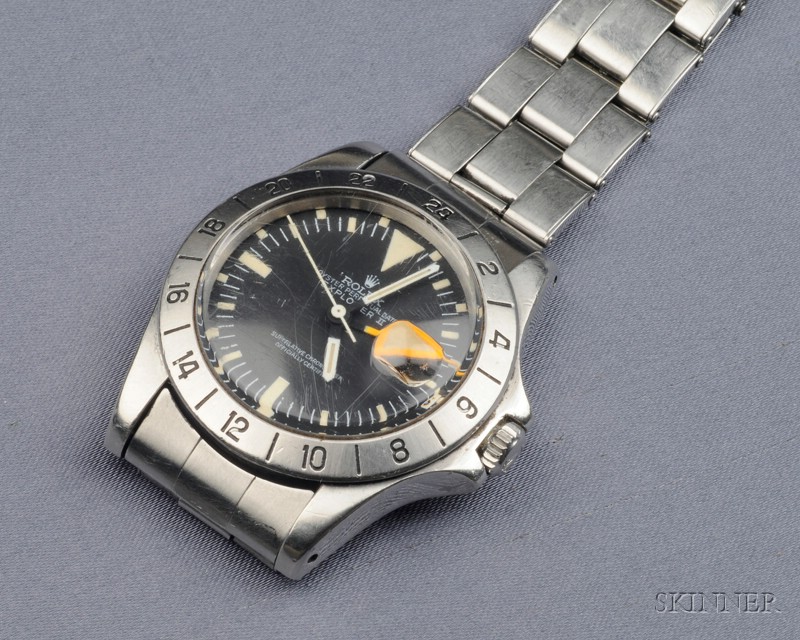 Appraisal: Stainless Steel Wristwatch Rolex Oyster Perpetual Date Explorer II the