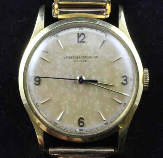 Appraisal: A gentleman's ct gold Vacheron Constantin wrist watch with baton