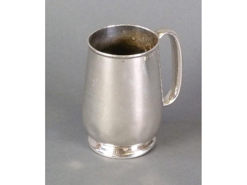 Appraisal: GEORGE V SILVER CHRISTENING MUG by James Dixon and Son