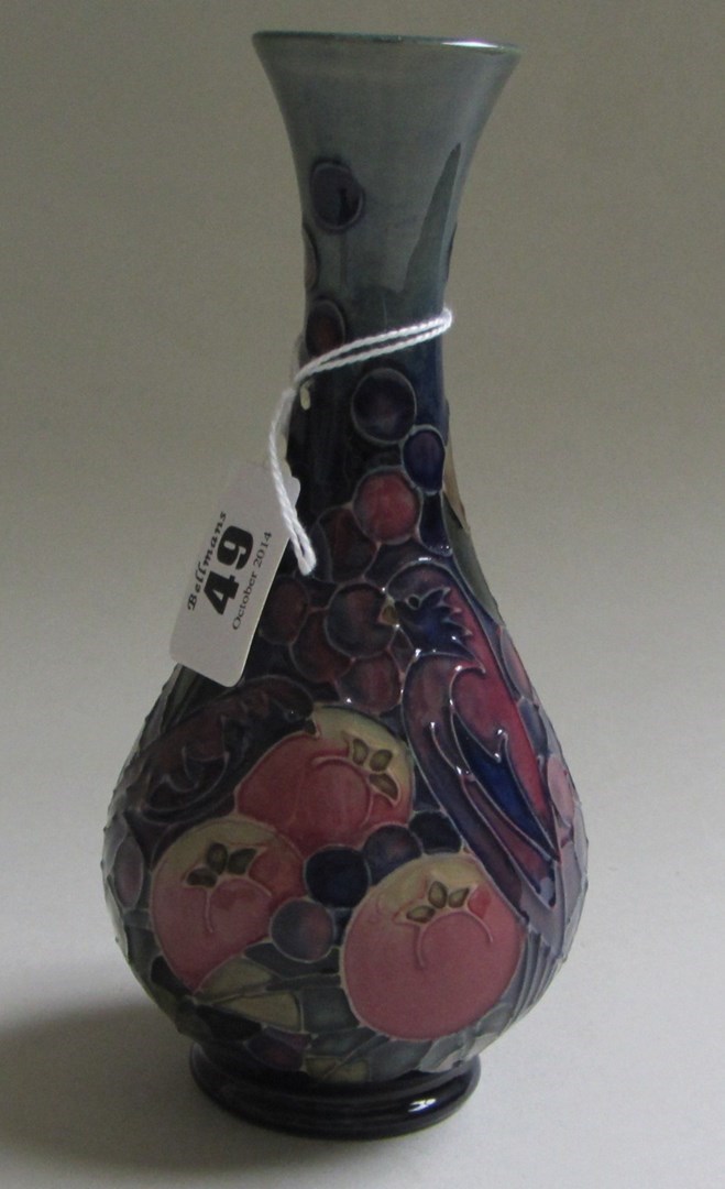 Appraisal: A Moorcroft pottery vase late th century decorated in the