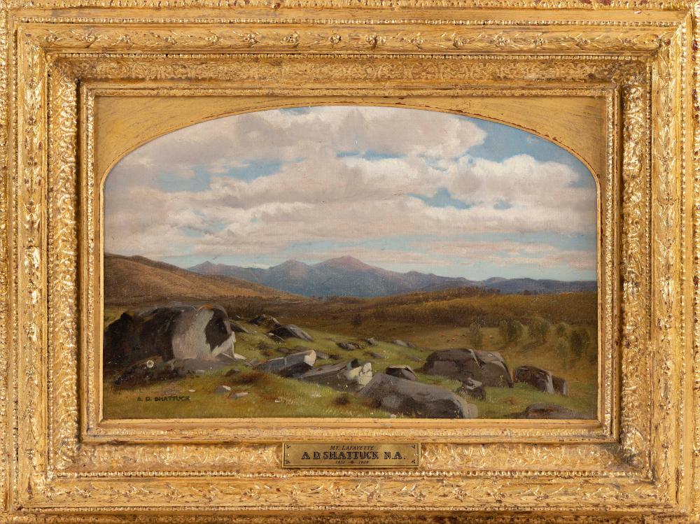 Appraisal: AARON DRAPER SHATTUCK CONNECTICUT NEW HAMPSHIRE - MT LAFAYETTE OIL