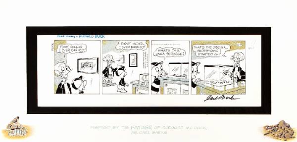 Appraisal: Studio Artist - Original Artwork for Donald Duck daily newspaper