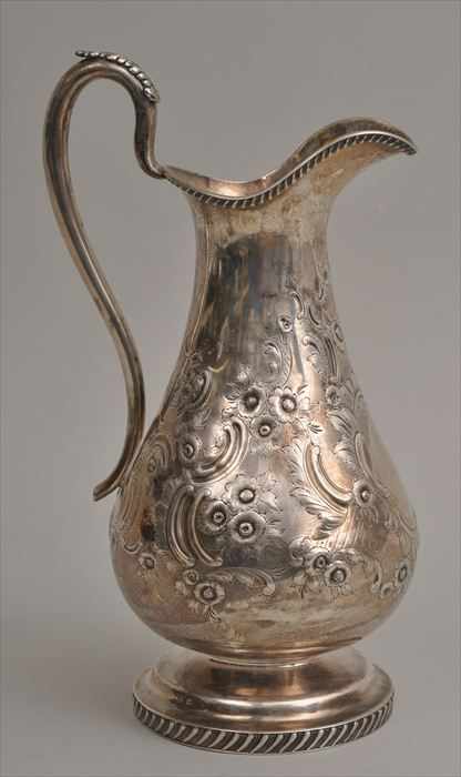 Appraisal: AMERICAN PURE COIN SILVER WATER PITCHER Henry B Stanwood Boston