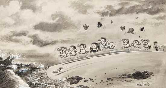 Appraisal: Thelwell Norman Who cares Let's get polluted original cartoon artwork