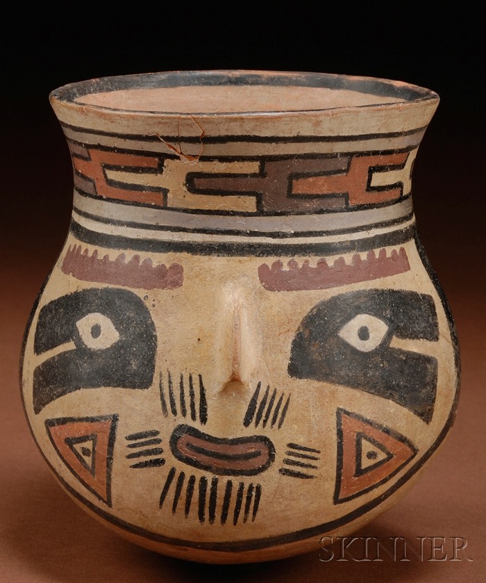 Appraisal: Pre-Columbian Polychrome Pottery Vessel Peru Nazca c - A D