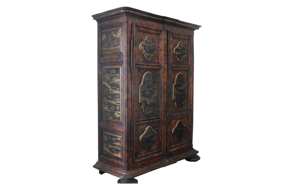 Appraisal: CHINOISERIE PAINTED ARMOIRE inches wide inches deep inches high Condition