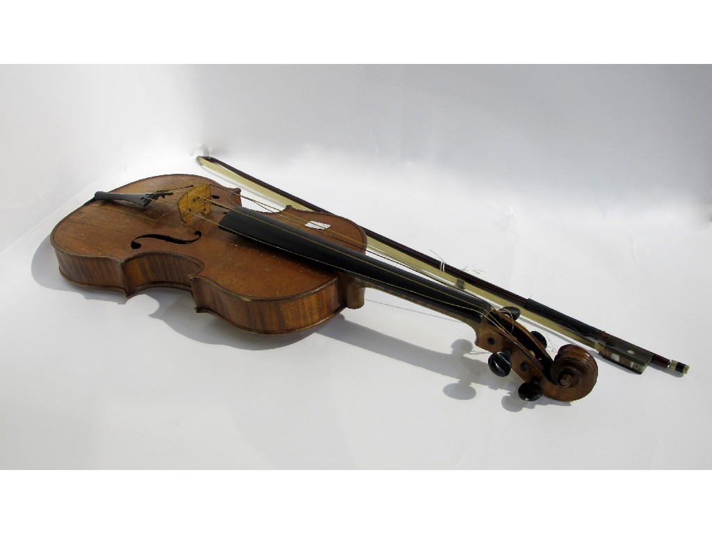 Appraisal: A violin labelled J B Collin Mezin Luthier A Paris