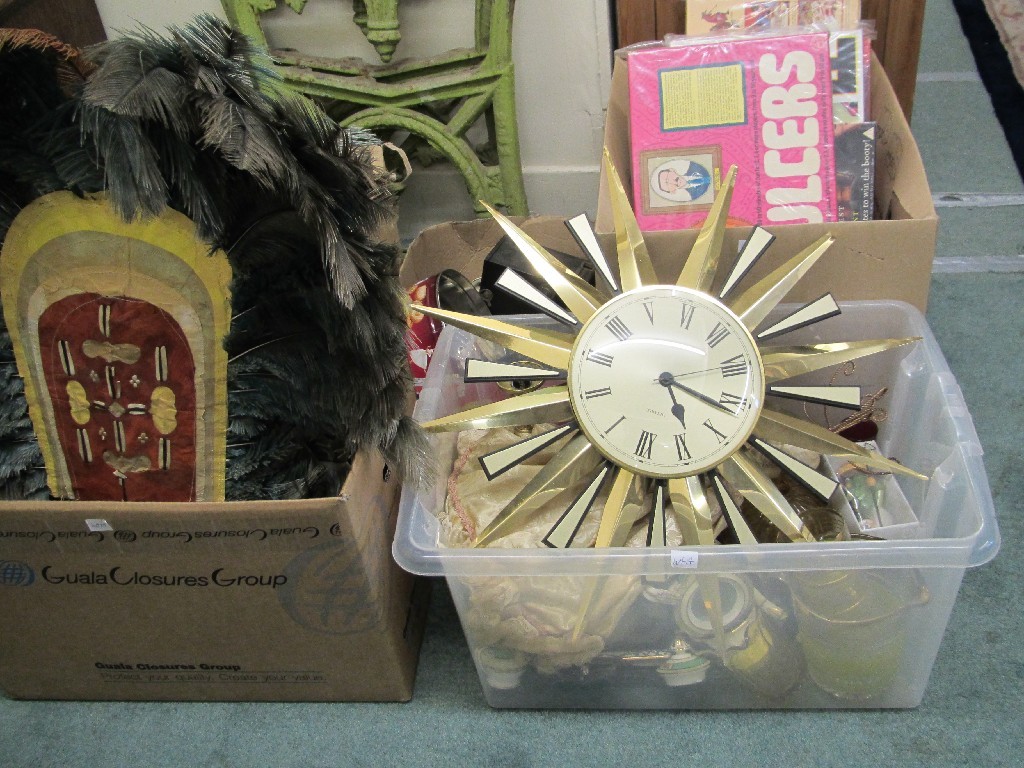 Appraisal: Five boxes of assorted sundries and games