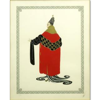 Appraisal: Erte French - Gala Performance Serigraph with Gold Foil and