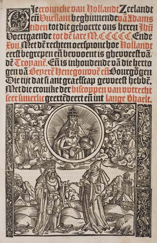 Appraisal: AURELIUS CORNELIUS Die Cronycke van Hollandt Zeelandt en Vrieslant Title