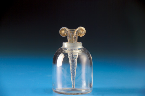 Appraisal: R LALIQUE Rare perfume bottle Satyre clear and frosted ca