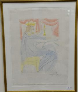 Appraisal: Salvador Dali - intaglio etching King Solomon from our Historical