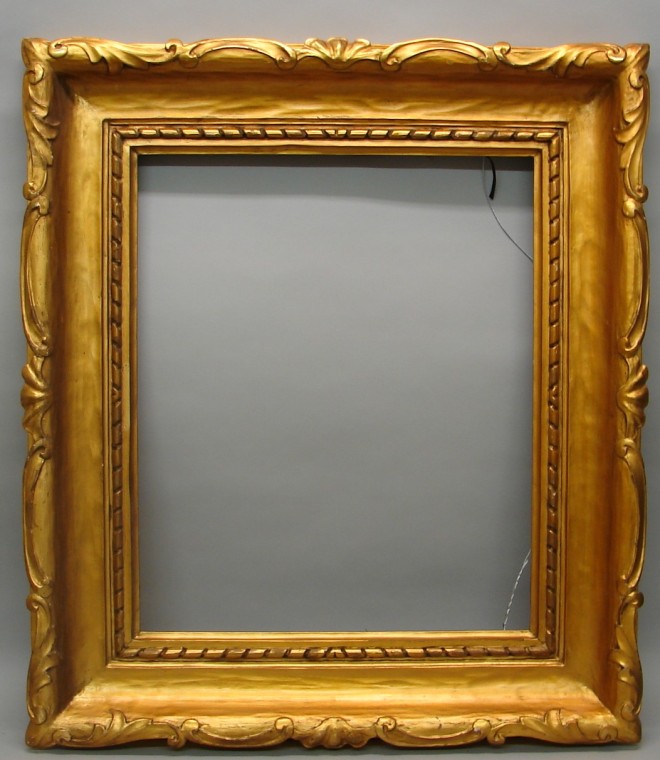 Appraisal: Gilt Carved Rococo Frame wide x sight x rabbet x