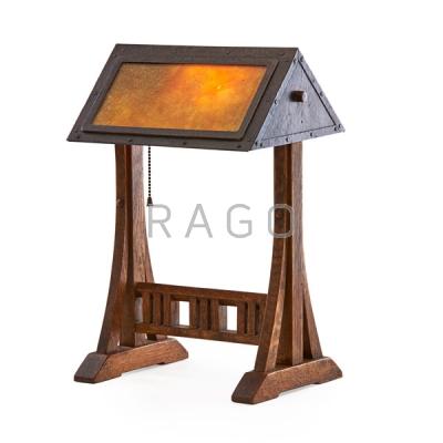 Appraisal: GUSTAV STICKLEY Table lamp no Condition Report