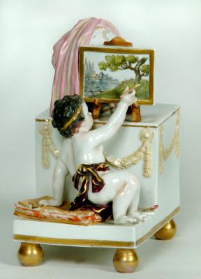 Appraisal: A PORCELAIN FIGURE th century possibly Petersburg Russia modelled as