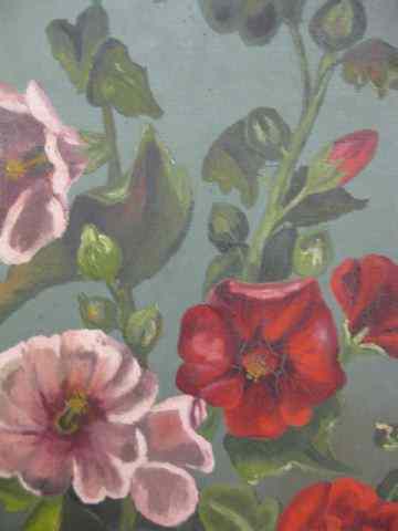 Appraisal: Victorian Oil Painting still life with flowers on canvas image