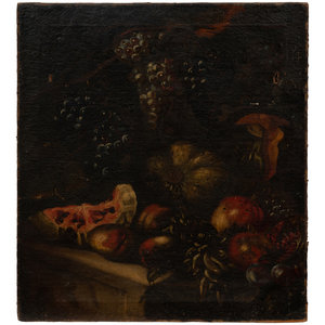 Appraisal: Continental School th th Century Still Life with Fruit oil