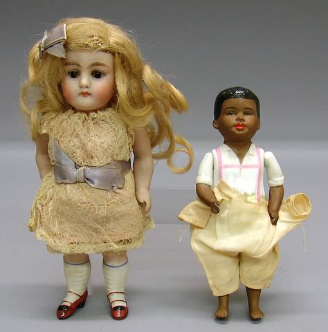 Appraisal: Pair of dolls Brown sleep eyes open closed mouth original