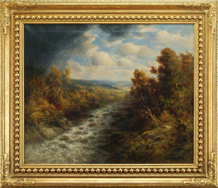 Appraisal: THOMAS BARTHOLOMEW GRIFFIN American - THE DELAWARE Outstanding large oil