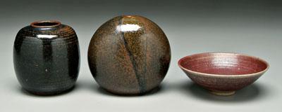 Appraisal: Chapallaz studio pottery bowl with red glaze - x -