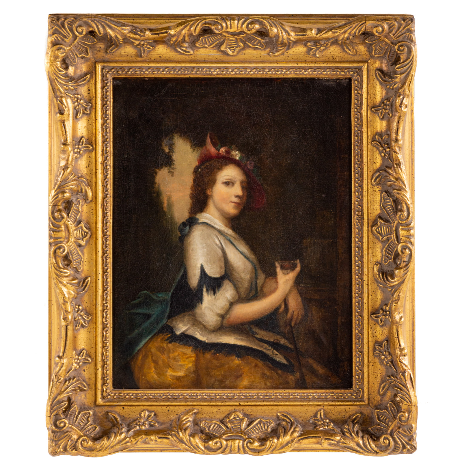 Appraisal: ATTRIBUTED TO JOSHUA REYNOLDS PORTRAIT OF A LADY OIL Attributed