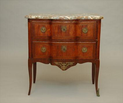 Appraisal: Louis XVI-Style Two-Drawer Kingwood Commode