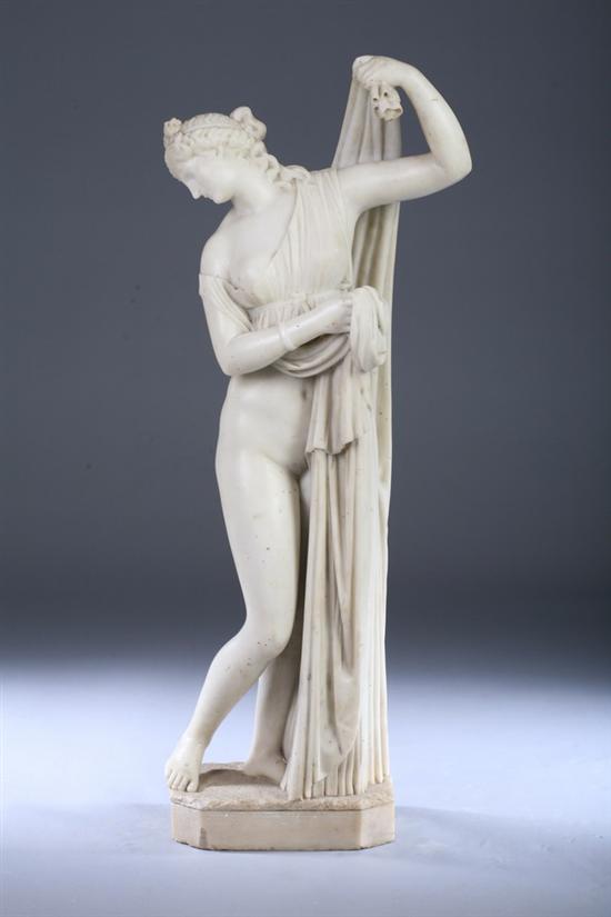 Appraisal: ITALIAN CARVED MARBLE FIGURE OF A STANDING VENUS th century