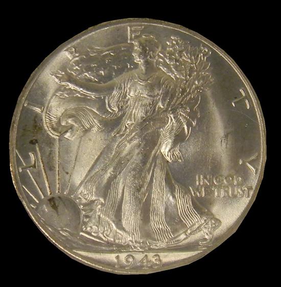 Appraisal: COIN -S Walking Liberty half dollar well struck for this