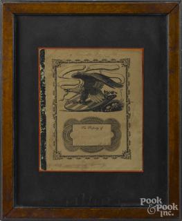 Appraisal: Seven pieces of framed ephemera to include saddle makers' cards