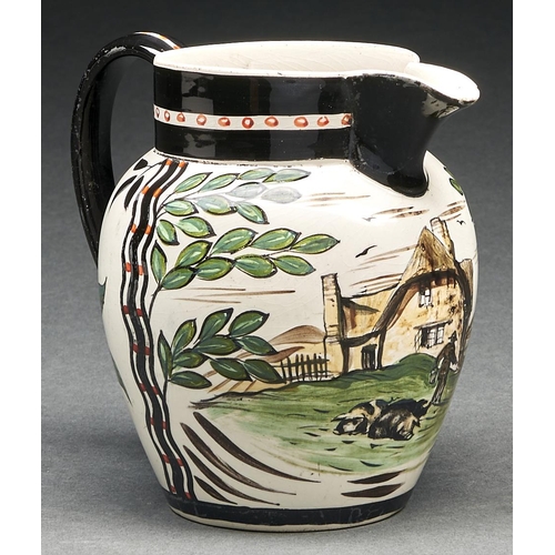 Appraisal: A Wedgwood earthenware jug painted by Alfred Powell c with