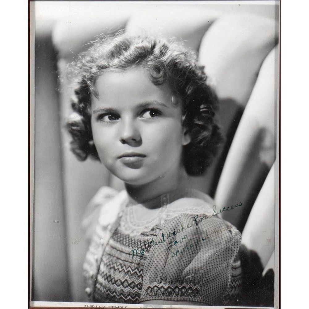 Appraisal: Shirley Temple Original autographed inscribed photograph Size x Condition Showing