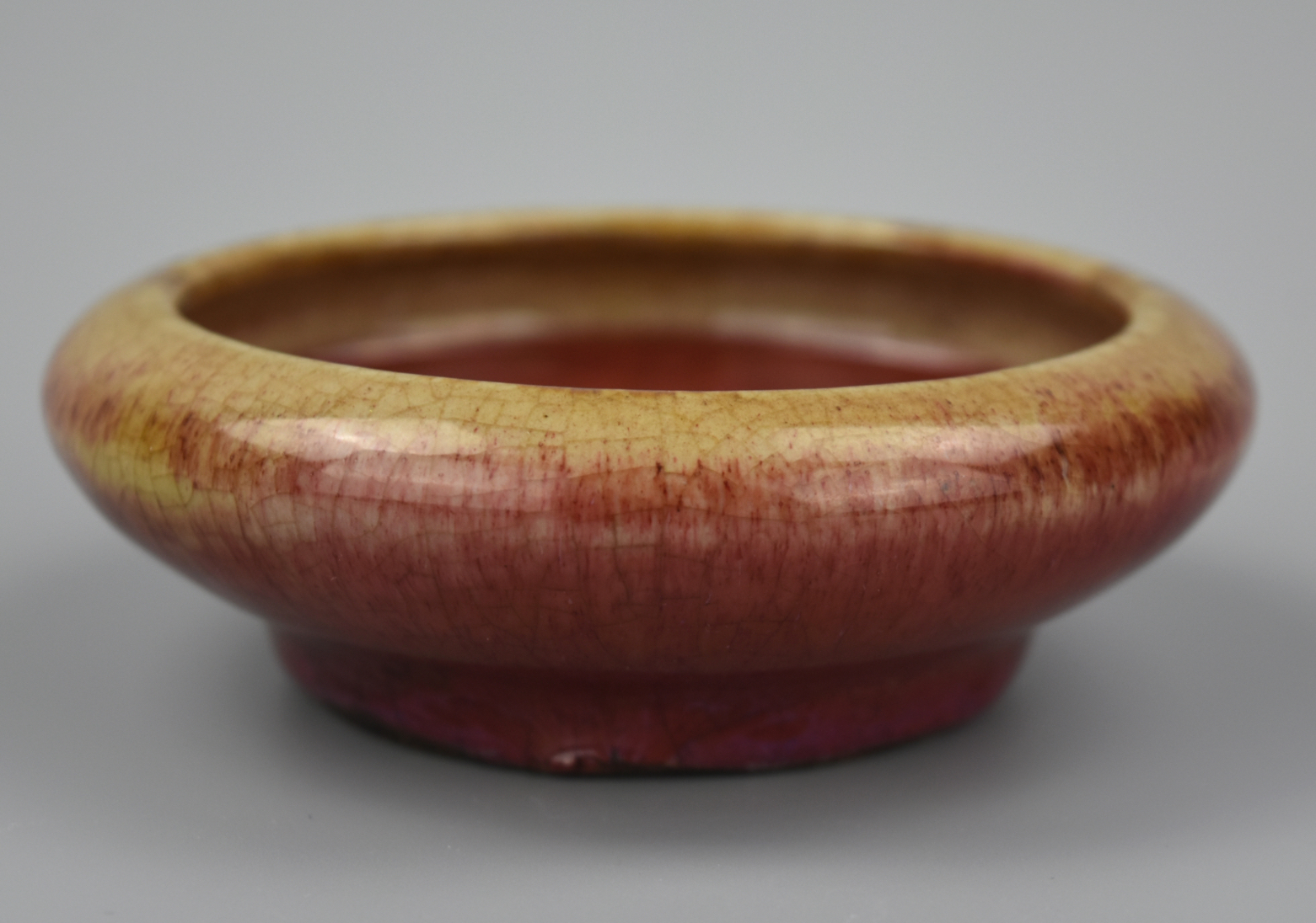 Appraisal: CHINESE FLAMBE RED GLAZE WASHER TH C A th C