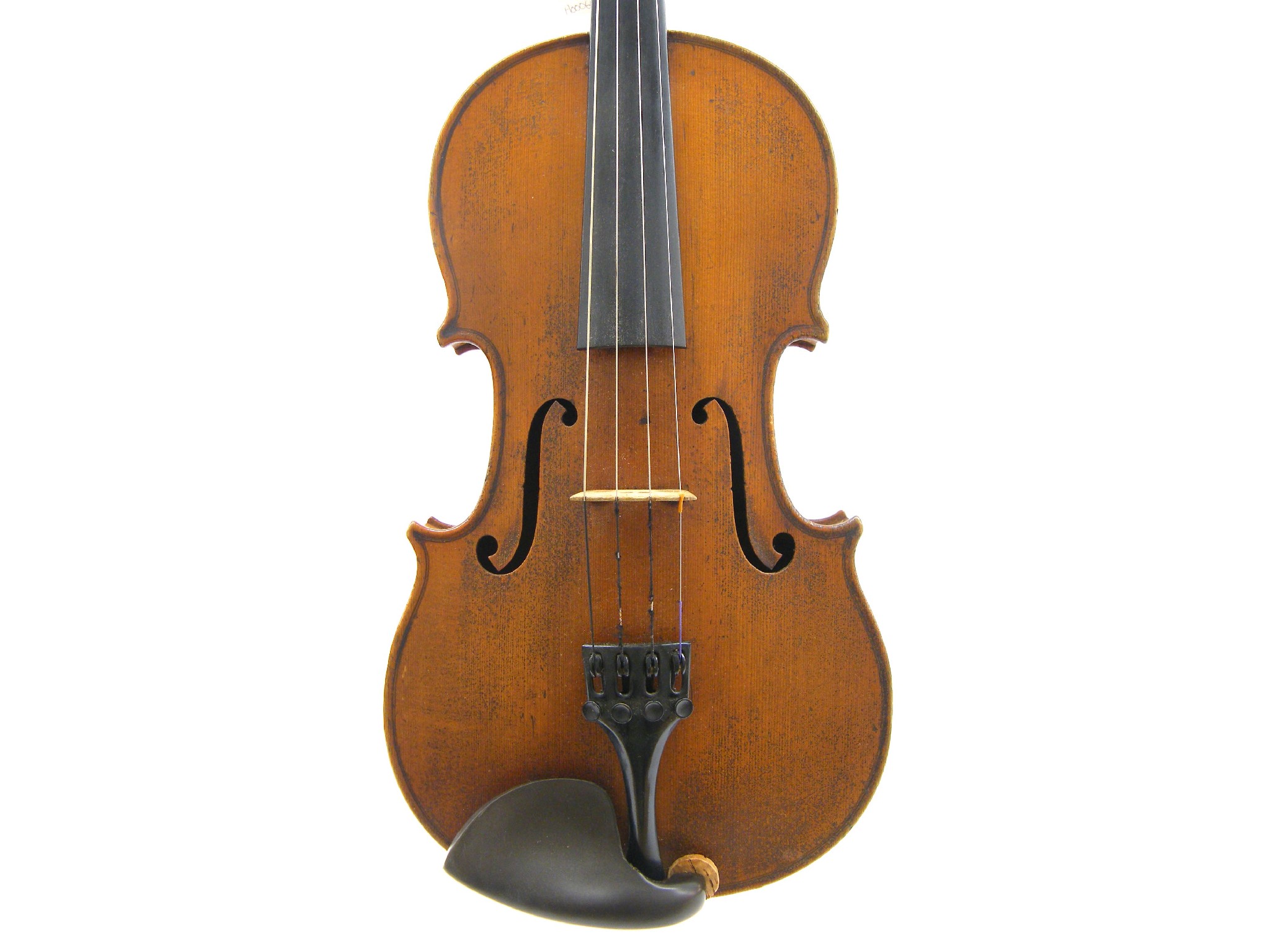 Appraisal: French violin stamped BRETON BREVETE De Sar Me to the