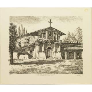 Appraisal: Ted Wade Lithograph Unframed lithograph on paper Mission Dolores by