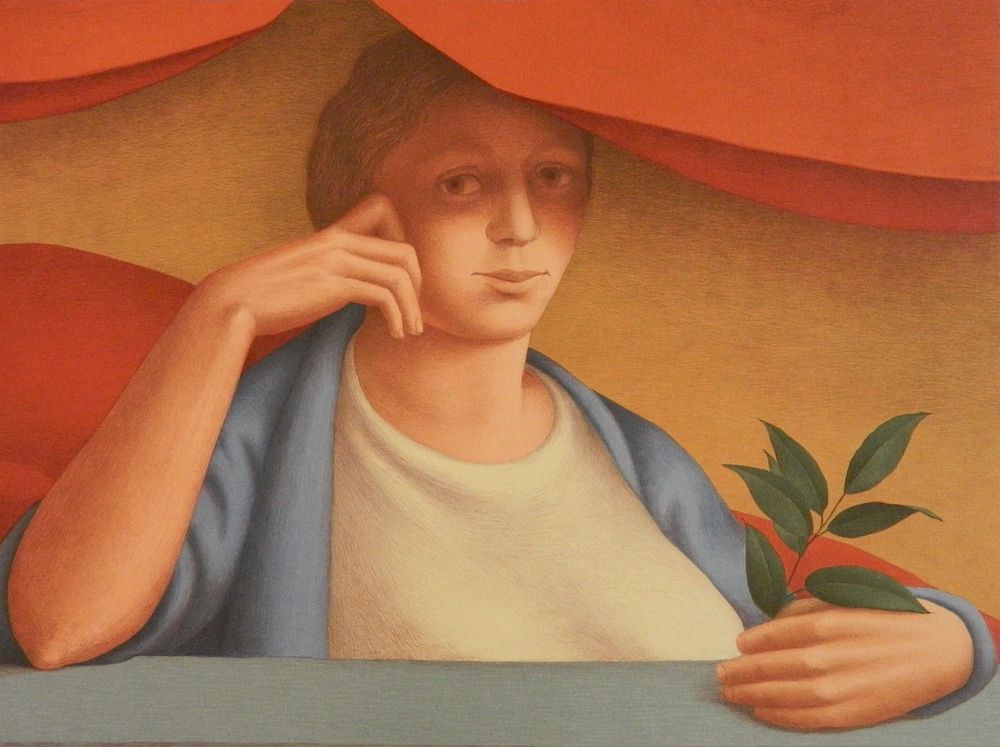 Appraisal: George Tooker lithograph George Tooker American - - ''Woman Holding